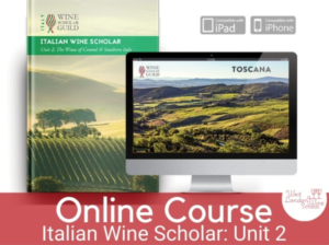 10% off ONLINE COURSE: Italian Wine Scholar – Unit 2 (Central & Southern Italy)